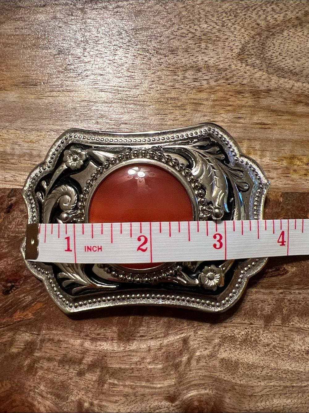 Vintage Western Embossed Belt Buckle - Picture 5 of 5